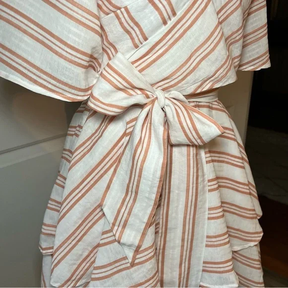 Lulu’s ruffle skirt flutter sleeve rayon blend mini dress - Picture 3 of 9